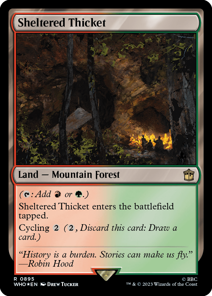 Arvoredo Resguardado / Sheltered Thicket - Magic: The Gathering - MoxLand