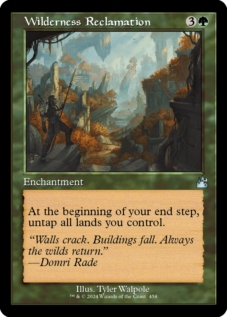 Reconquista da Natureza / Wilderness Reclamation - Magic: The Gathering - MoxLand