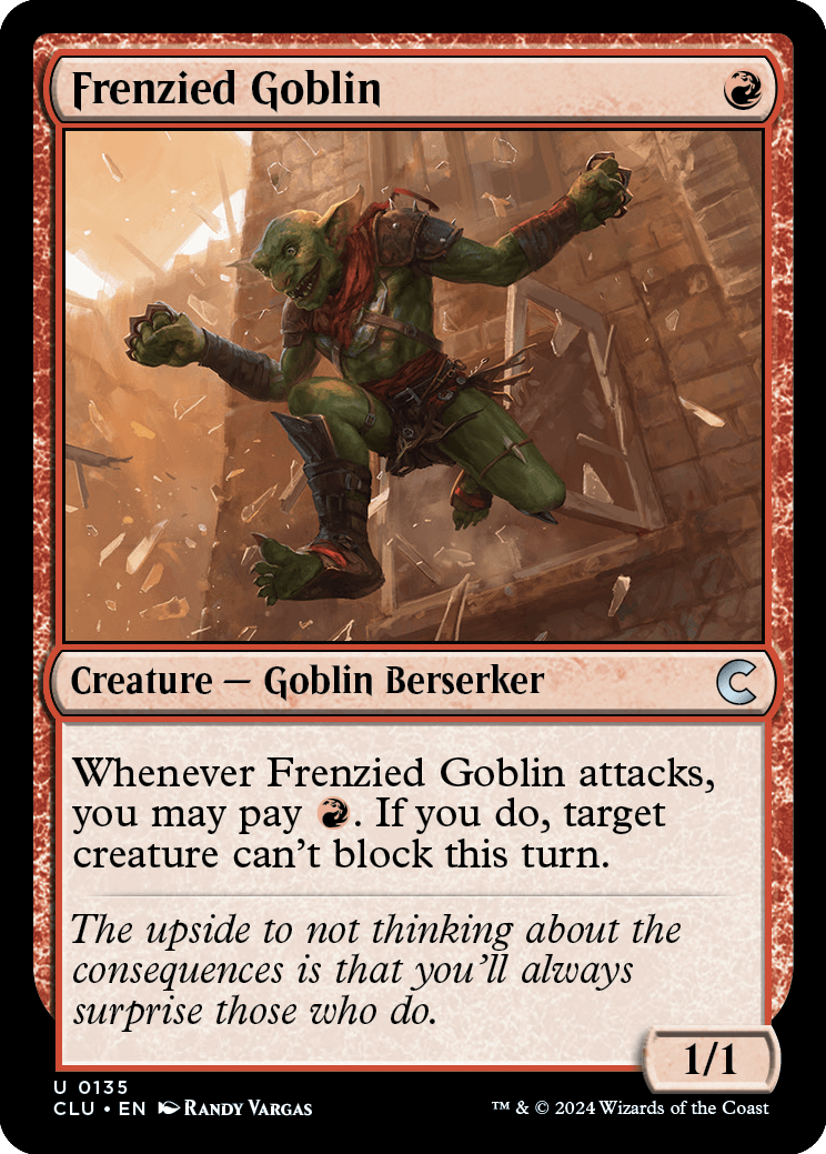 Goblin Ensandecido / Frenzied Goblin - Magic: The Gathering - MoxLand