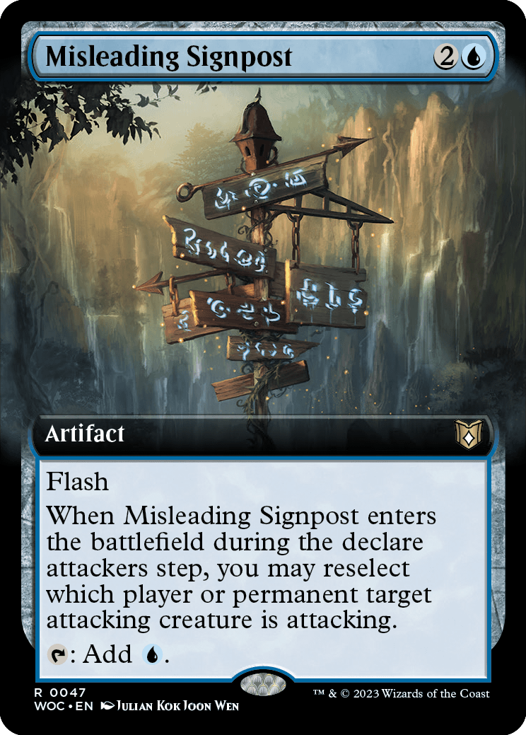 Placas de Desorientação / Misleading Signpost - Magic: The Gathering - MoxLand