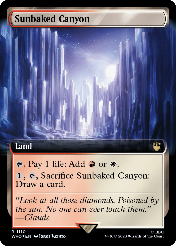 Desfiladeiro Calcinado pelo Sol / Sunbaked Canyon - Magic: The Gathering - MoxLand