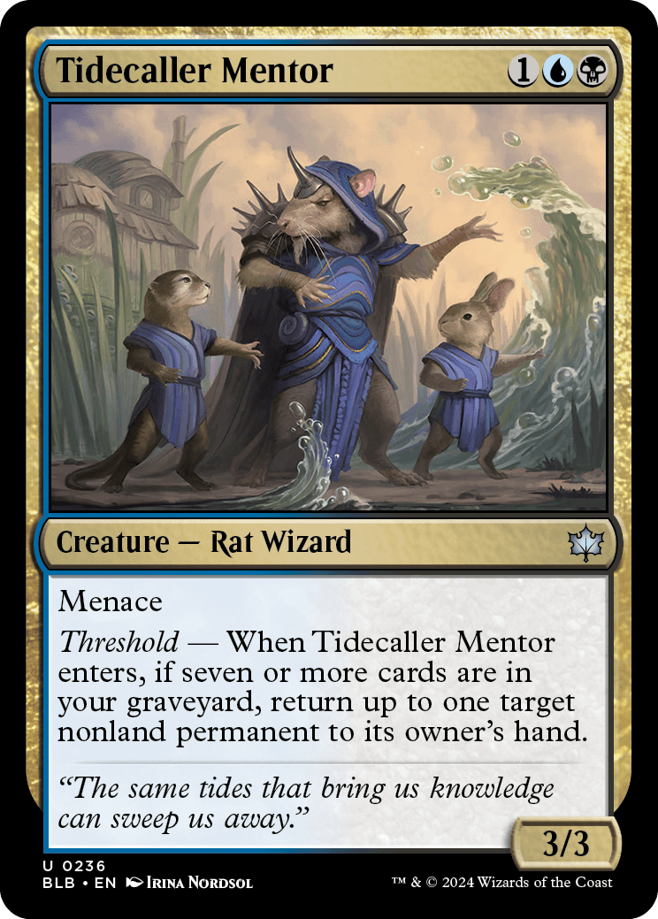 Mentor Convocador das Marés / Tidecaller Mentor - Magic: The Gathering - MoxLand