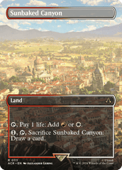Desfiladeiro Calcinado pelo Sol / Sunbaked Canyon - Magic: The Gathering - MoxLand
