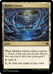 Grota Oculta / Hidden Grotto - Magic: The Gathering - MoxLand