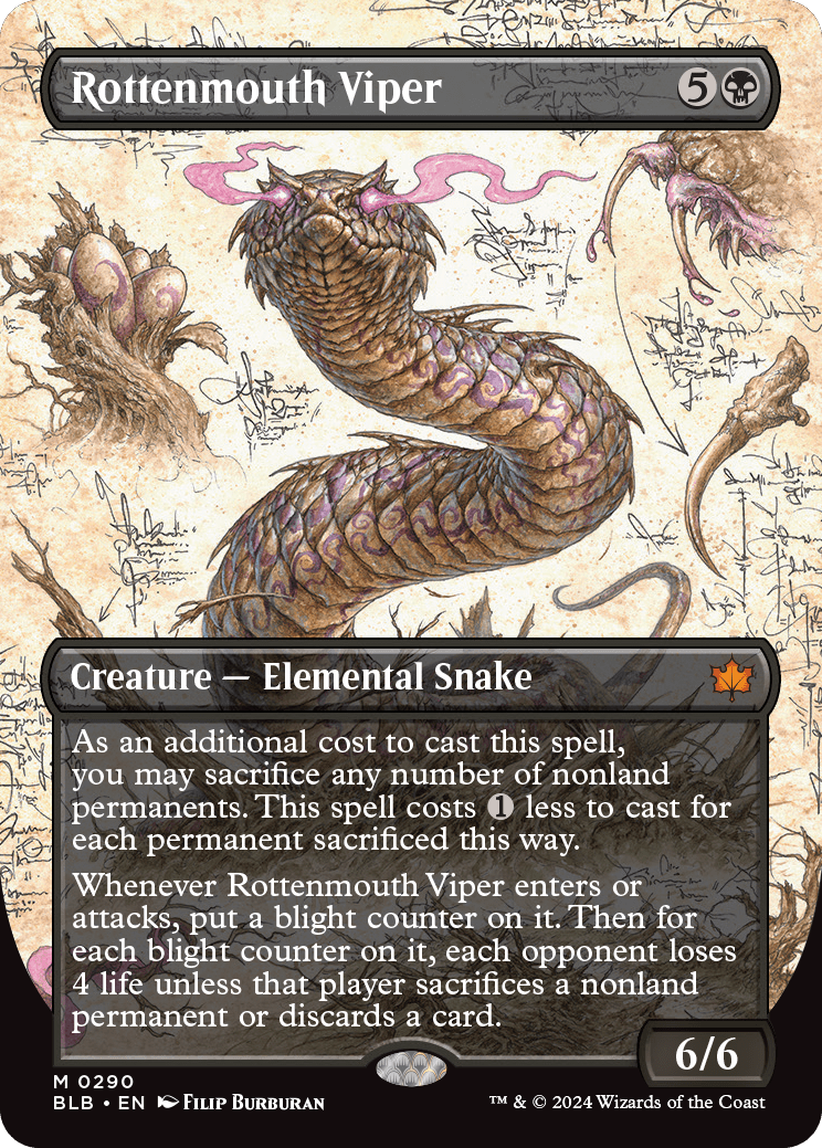 Víbora Boca-podre / Rottenmouth Viper - Magic: The Gathering - MoxLand
