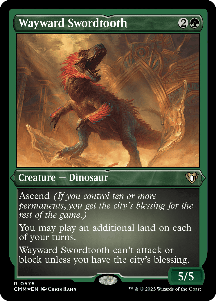 Gladiodonte Descontrolado / Wayward Swordtooth - Magic: The Gathering - MoxLand