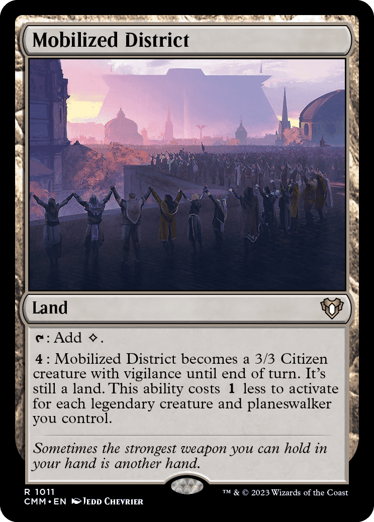 Distrito Mobilizado / Mobilized District - Magic: The Gathering - MoxLand