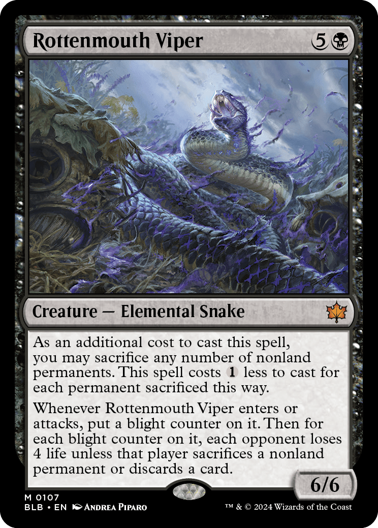 Víbora Boca-podre / Rottenmouth Viper - Magic: The Gathering - MoxLand