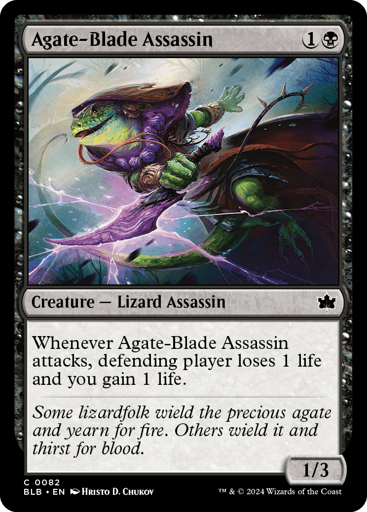 Assassina da Lâmina d'Ágata / Agate-Blade Assassin - Magic: The Gathering - MoxLand