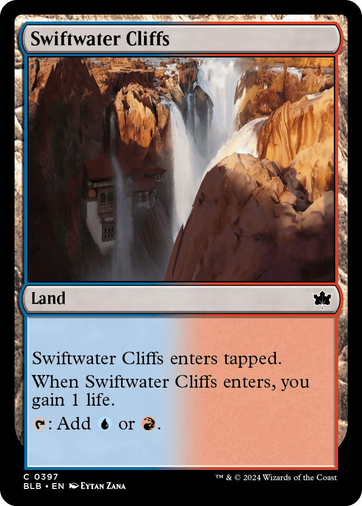 Cordilheiras das Cascatas / Swiftwater Cliffs - Magic: The Gathering - MoxLand