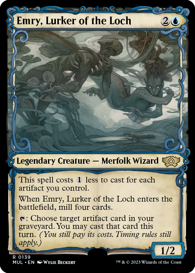 Emry, Espreitadora do Lago / Emry, Lurker of the Loch - Magic: The Gathering - MoxLand