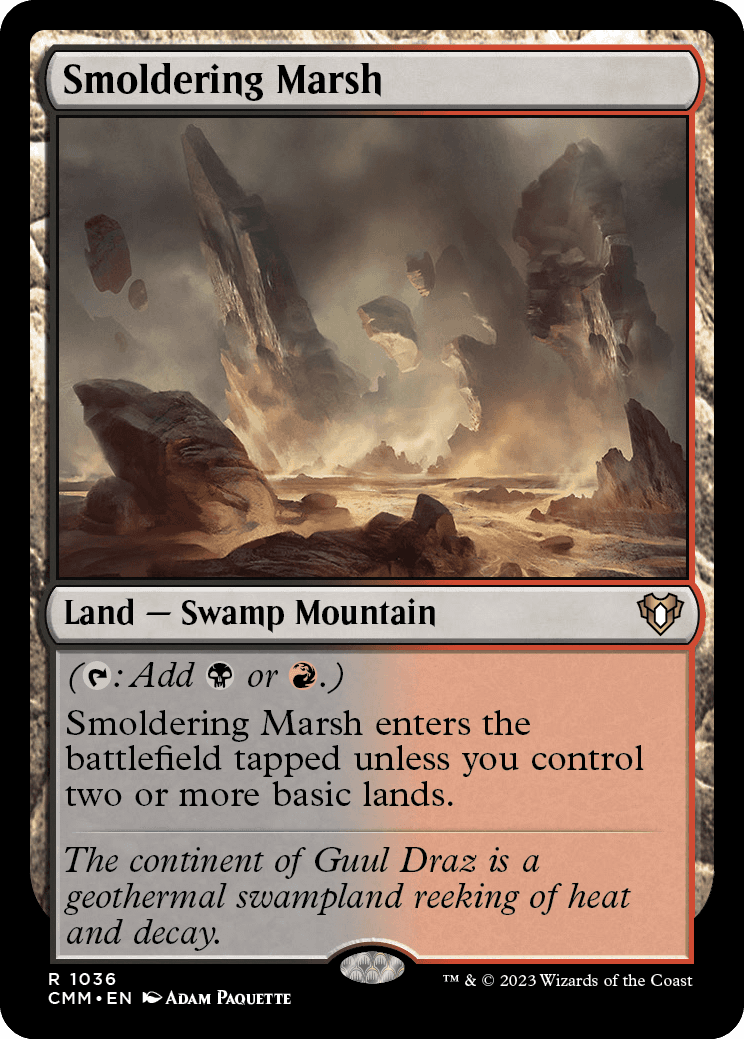 Pântano Ardente / Smoldering Marsh - Magic: The Gathering - MoxLand