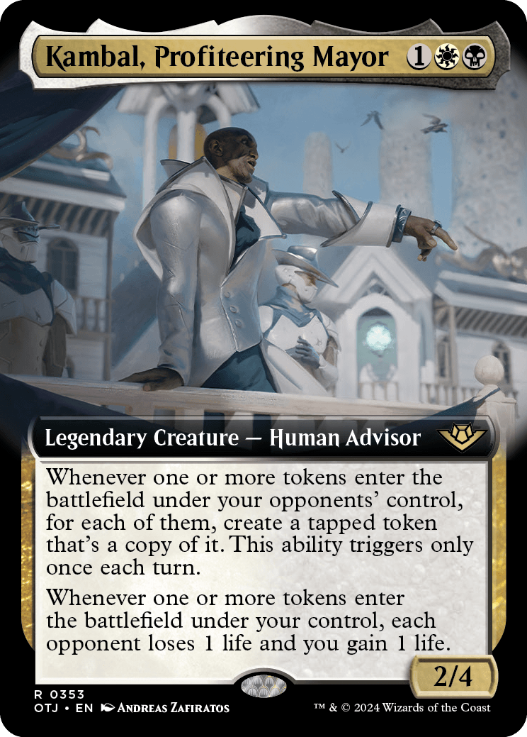 Kambal, Prefeito Especulador / Kambal, Profiteering Mayor - Magic: The Gathering - MoxLand