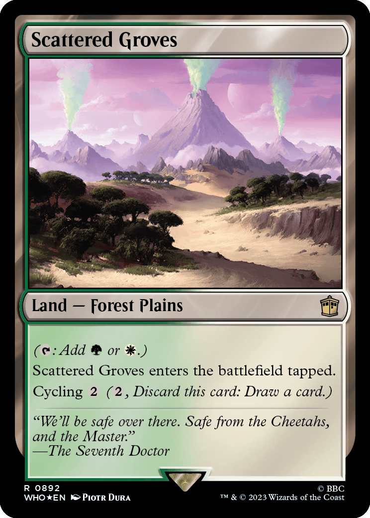 Bosques Esparsos / Scattered Groves - Magic: The Gathering - MoxLand