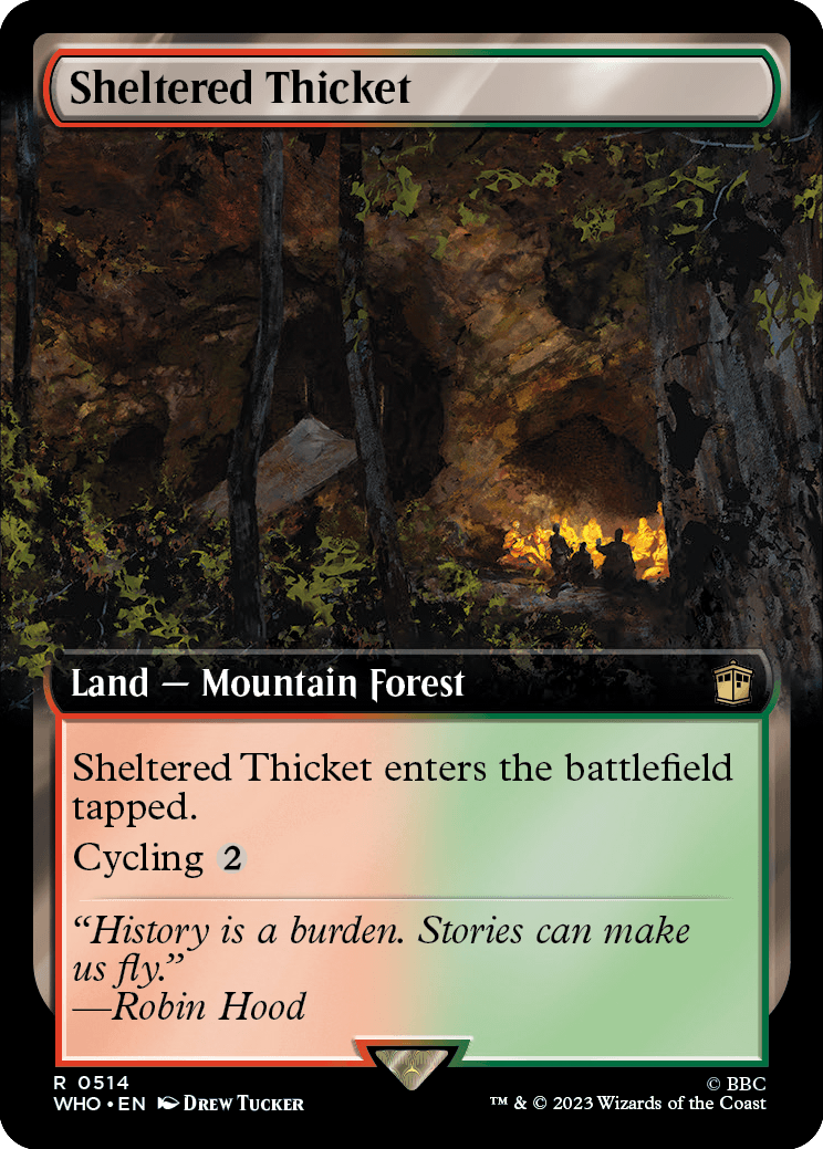 Arvoredo Resguardado / Sheltered Thicket - Magic: The Gathering - MoxLand