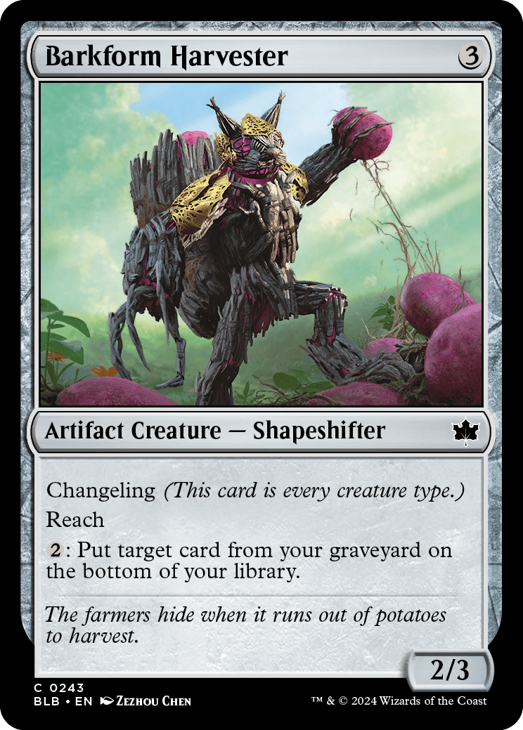 Colheitador Casquiforme / Barkform Harvester - Magic: The Gathering - MoxLand