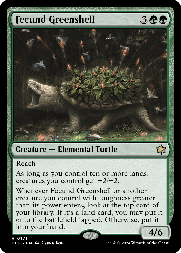 Carapaça Verde Fecunda / Fecund Greenshell - Magic: The Gathering - MoxLand