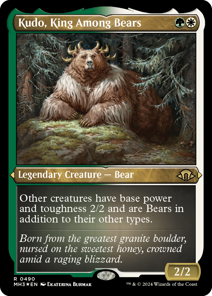 Kudo, Rei dos Ursos / Kudo, King Among Bears - Magic: The Gathering - MoxLand