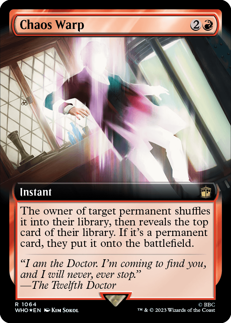 Distorção Caótica / Chaos Warp - Magic: The Gathering - MoxLand