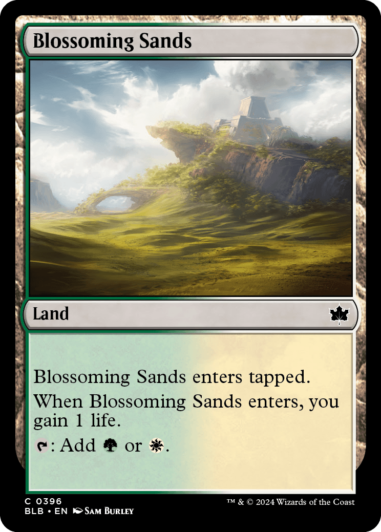Areias Verdejantes / Blossoming Sands - Magic: The Gathering - MoxLand