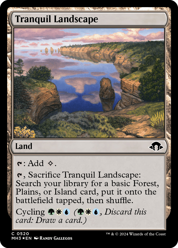 Paisagem Tranquila / Tranquil Landscape - Magic: The Gathering - MoxLand