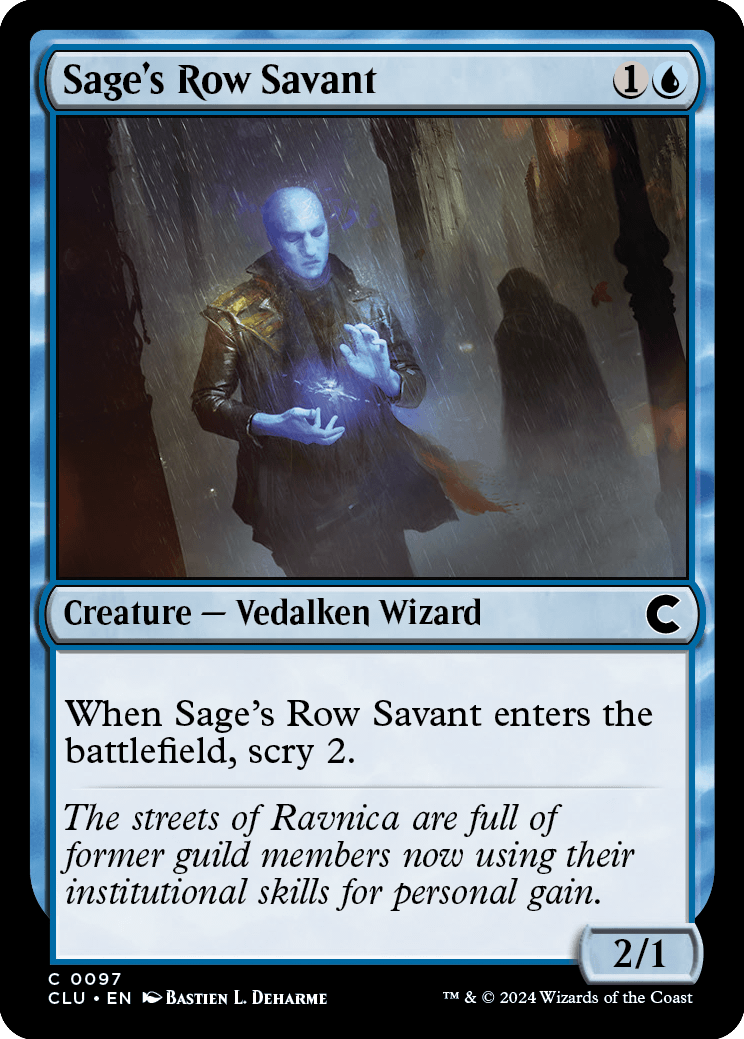 Erudito da Travessa da Sabedoria / Sage's Row Savant - Magic: The Gathering - MoxLand