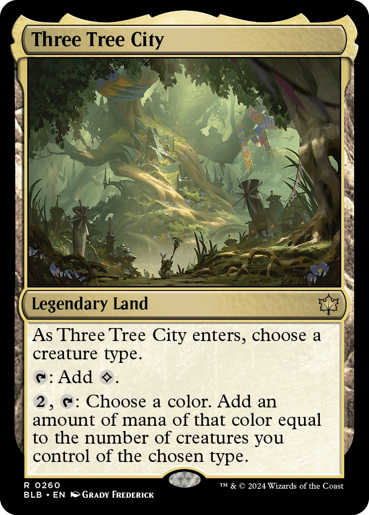 Cidade das Três Árvores / Three Tree City - Magic: The Gathering - MoxLand