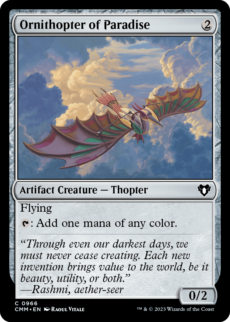 Ornitóptero do Paraíso / Ornithopter of Paradise - Magic: The Gathering - MoxLand