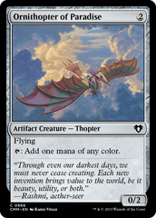 Ornitóptero do Paraíso / Ornithopter of Paradise - Magic: The Gathering - MoxLand