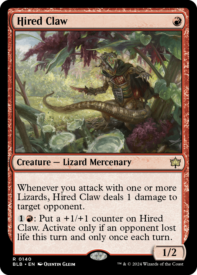 Garra de Aluguel / Hired Claw - Magic: The Gathering - MoxLand