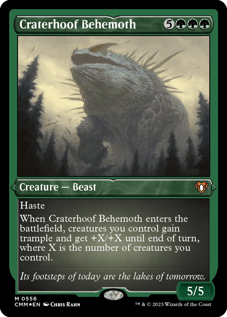 Behemoth Craterópode / Craterhoof Behemoth - Magic: The Gathering - MoxLand