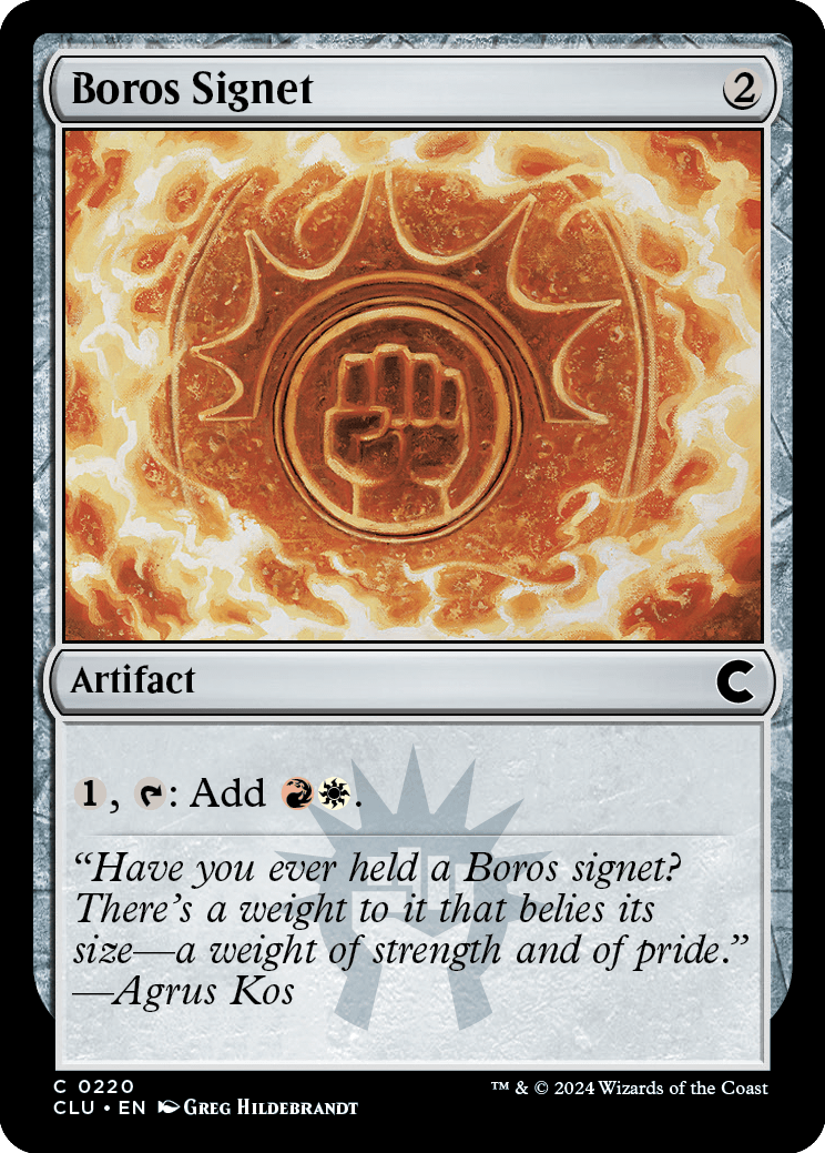 Sinete Boros / Boros Signet - Magic: The Gathering - MoxLand