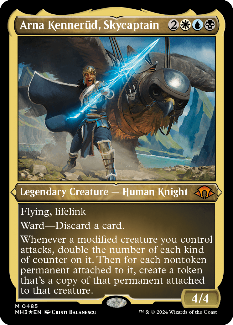 Arna Kennerüd, Capitã Celeste / Arna Kennerüd, Skycaptain - Magic: The Gathering - MoxLand