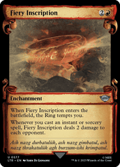 Inscrição Ardente / Fiery Inscription - Magic: The Gathering - MoxLand