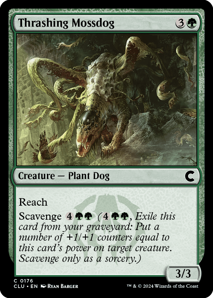 Thrashing Mossdog / Thrashing Mossdog - Magic: The Gathering - MoxLand