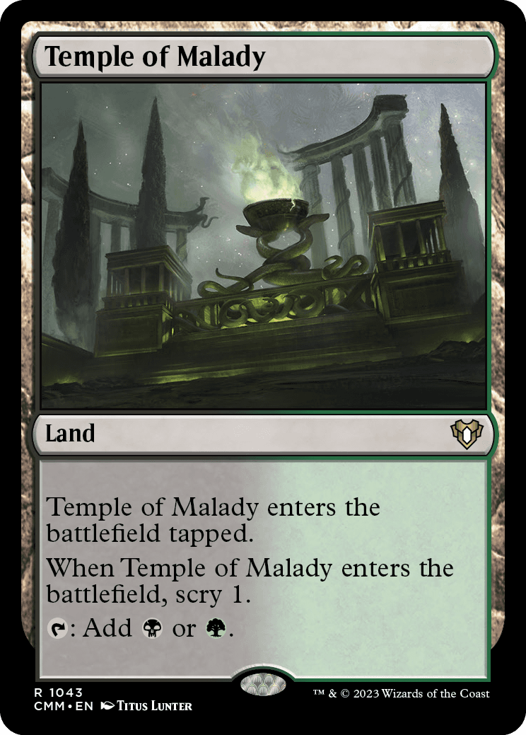 Templo da Enfermidade / Temple of Malady - Magic: The Gathering - MoxLand