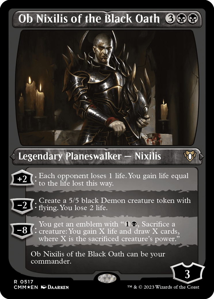 Ob Nixilis do Juramento Negro / Ob Nixilis of the Black Oath - Magic: The Gathering - MoxLand