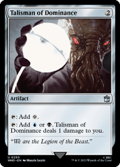 Talismã da Dominação / Talisman of Dominance - Magic: The Gathering - MoxLand