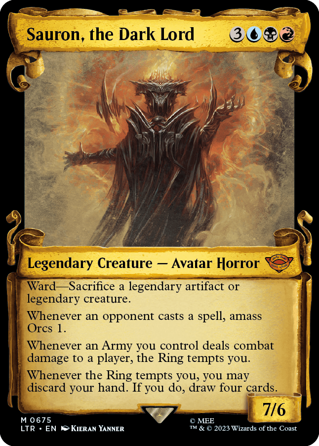 Sauron, o Senhor Sombrio / Sauron, the Dark Lord - Magic: The Gathering - MoxLand