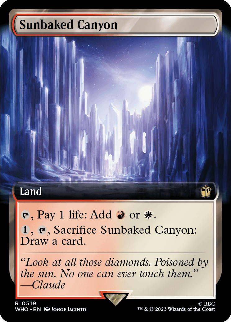 Desfiladeiro Calcinado pelo Sol / Sunbaked Canyon - Magic: The Gathering - MoxLand