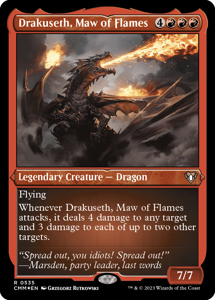 Drakuseth, Gorja das Chamas / Drakuseth, Maw of Flames - Magic: The Gathering - MoxLand