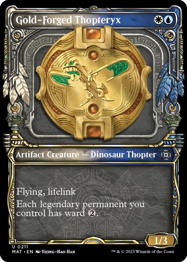 Topterix Forjado em Ouro / Gold-Forged Thopteryx - Magic: The Gathering - MoxLand