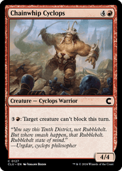 Ciclope do Chicote-corrente / Chainwhip Cyclops - Magic: The Gathering - MoxLand