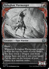 Belicista de Kolaghan / Kolaghan Warmonger - Magic: The Gathering - MoxLand