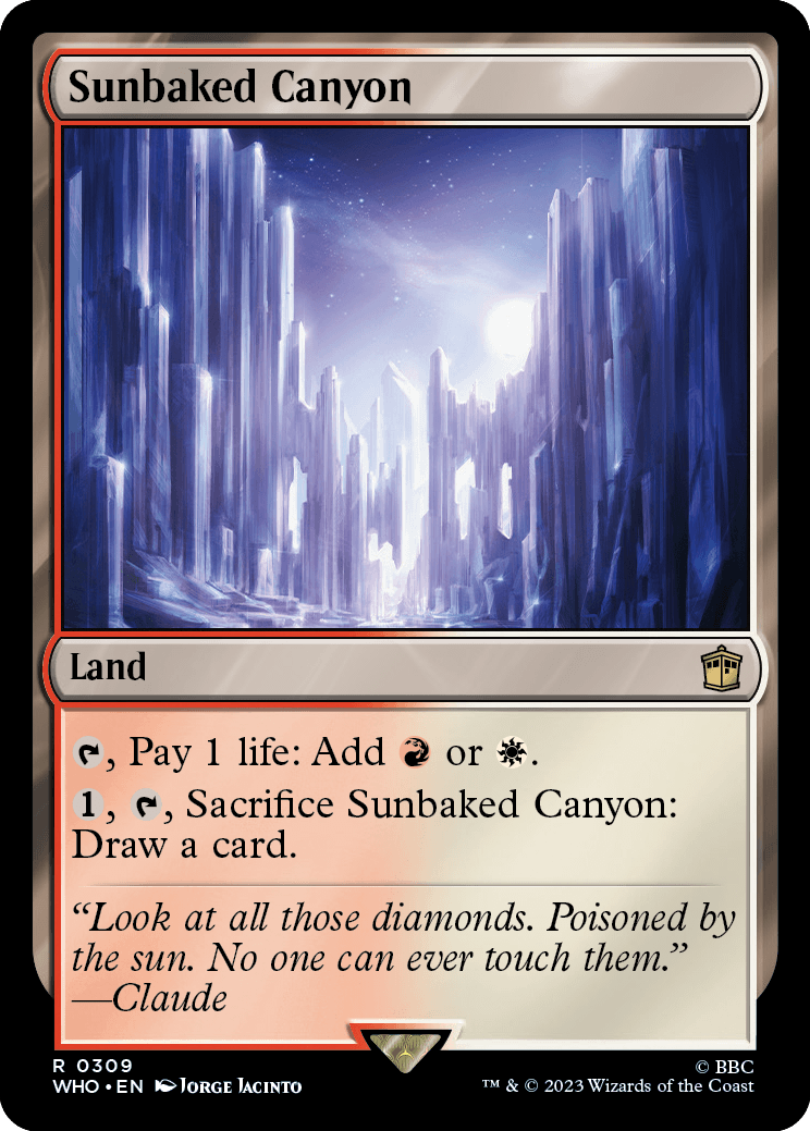 Desfiladeiro Calcinado pelo Sol / Sunbaked Canyon - Magic: The Gathering - MoxLand