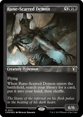 Demônio das Cicatrizes Rúnicas / Rune-Scarred Demon - Magic: The Gathering - MoxLand