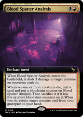 Análise das Manchas de Sangue / Blood Spatter Analysis - Magic: The Gathering - MoxLand