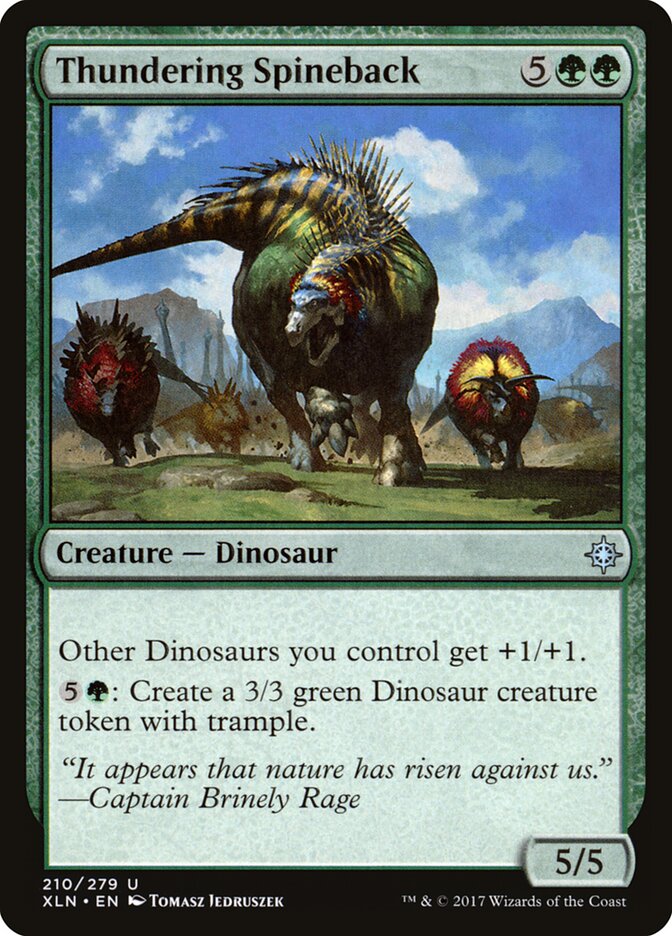 Espinodorso Trovejante / Thundering Spineback - Magic: The Gathering - MoxLand