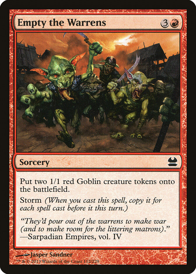 Esvaziar os Viveiros / Empty the Warrens - Magic: The Gathering - MoxLand