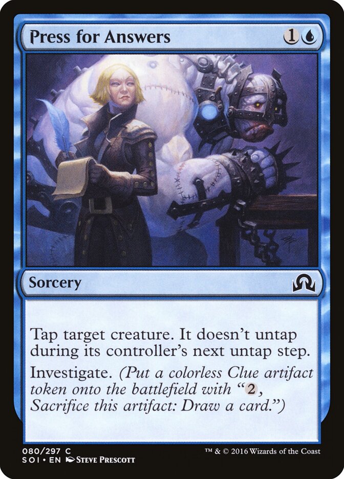 Exigir Respostas / Press for Answers - Magic: The Gathering - MoxLand